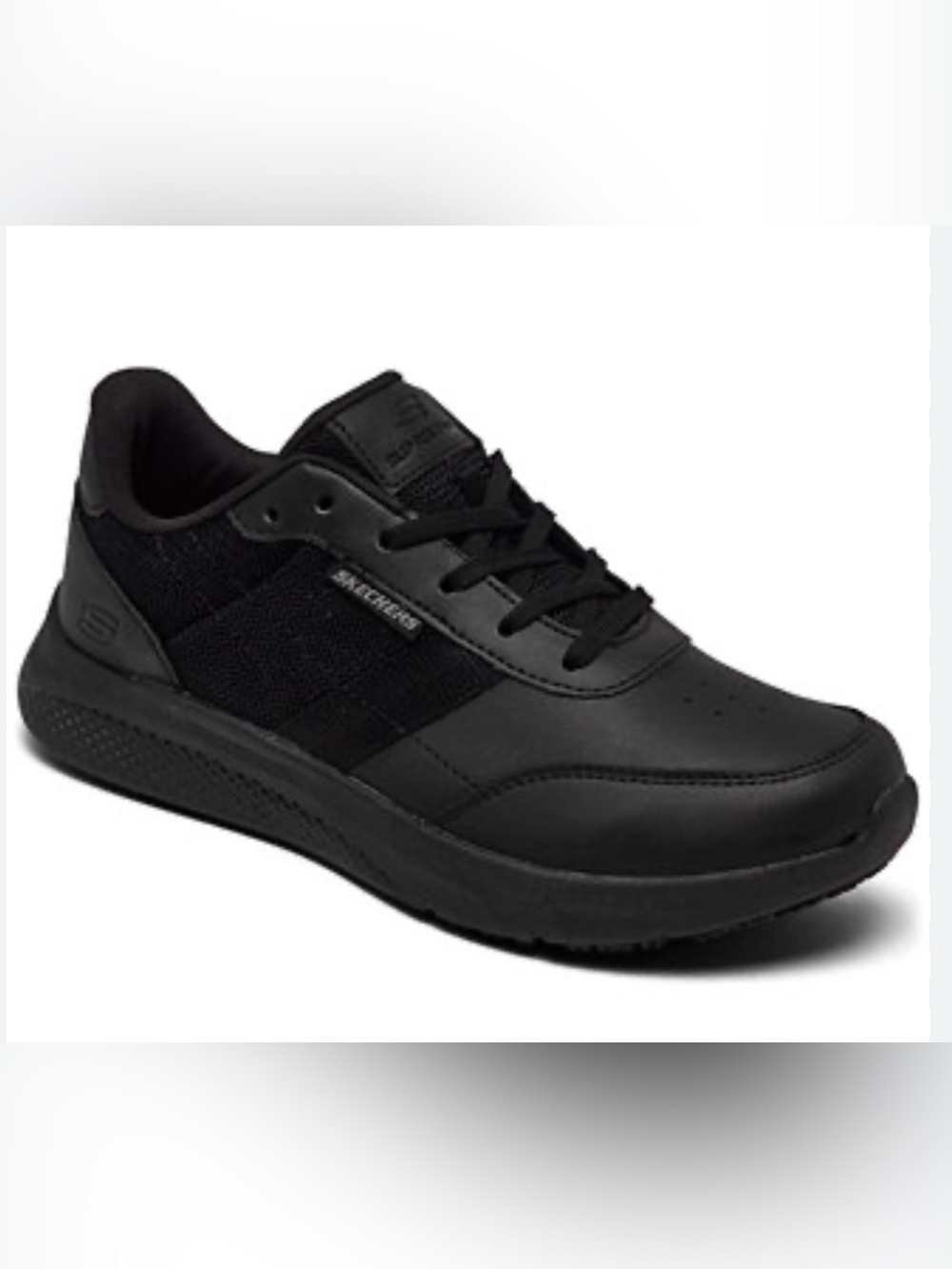 Skechers Work Slip Resistant Black Sneakers Women’s 7.5 Memory Foam NIB